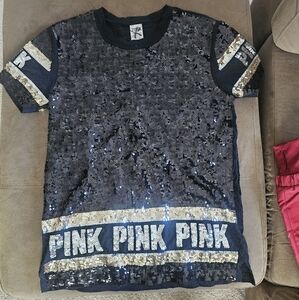 Sequin Black and Gold Kids Shirt